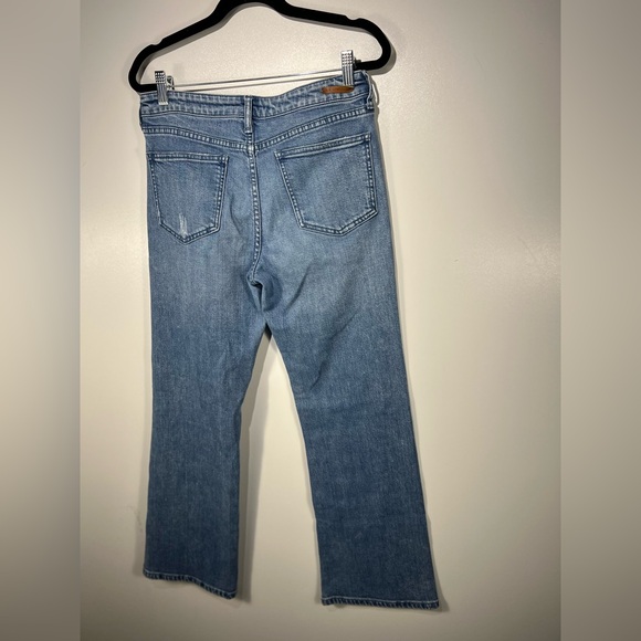 Anthropologie Pilcro and the Letterpress Twisted Leg Kick Flare Jeans Sz 30 - Picture 5 of 12